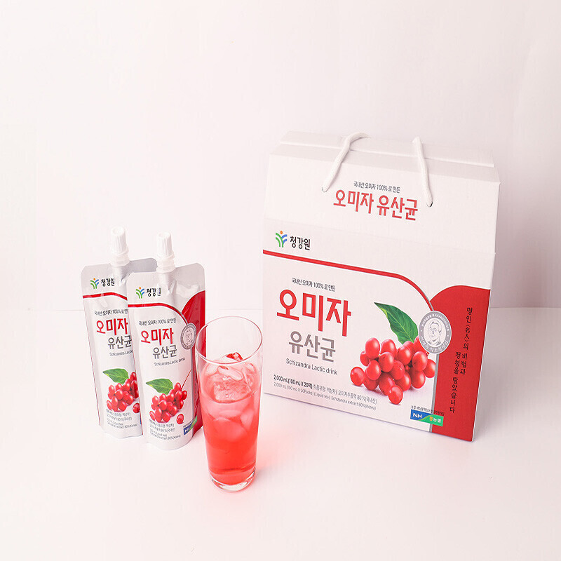 내몸날다,청강원 오미자 유산균 선물용 100ml 20팩